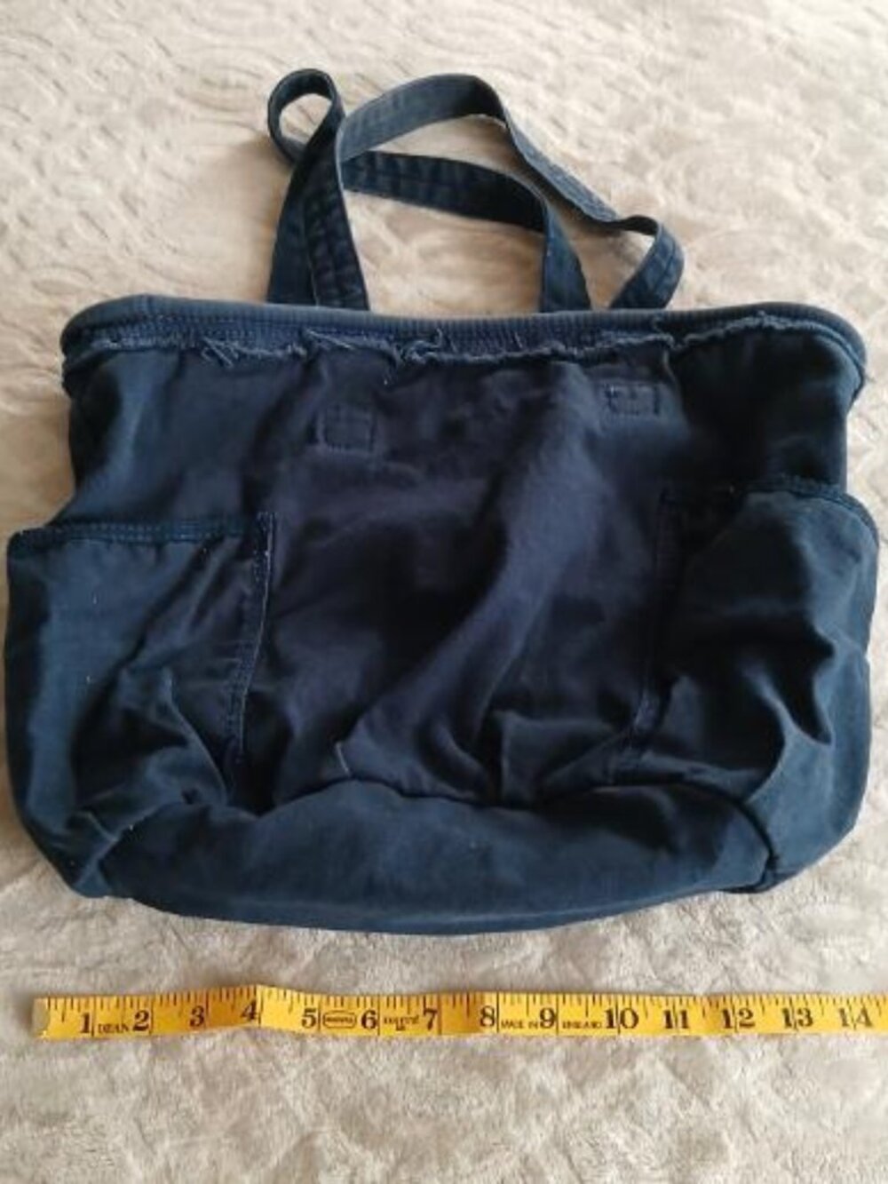 Thirty-One oversized navy tote bag